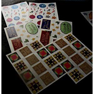 Creative Memories  Stickers, Christmas,Confetti, Sledding, Winter Birthday,